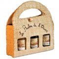 Raffia Carrying Case with 3 jars 125g