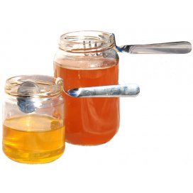 Set of 2 stainless steel spoons Honey