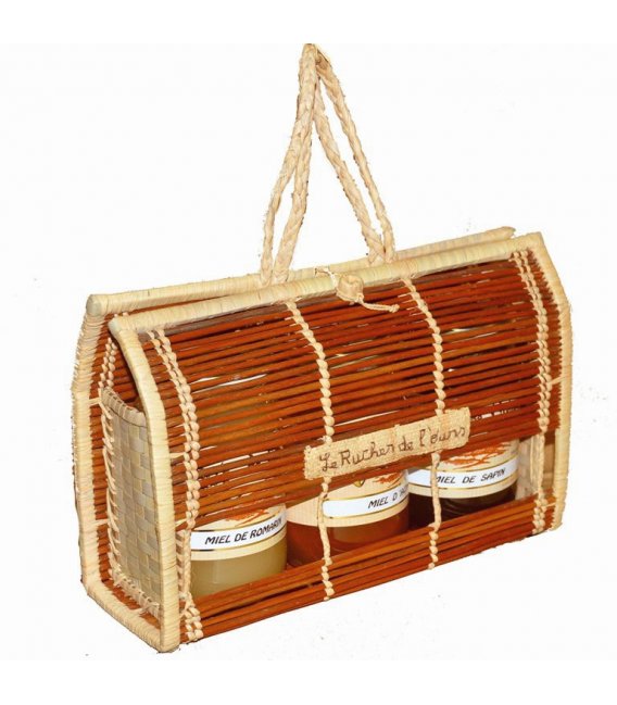 Fern Carrying Case with 3 jars 500gr of Pyrenees honey