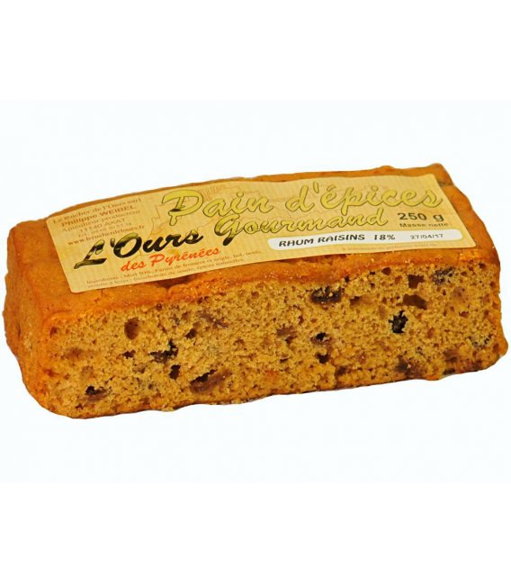 Pain d'épices au Rhum Raisins