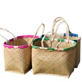 Panier en fibres végétales