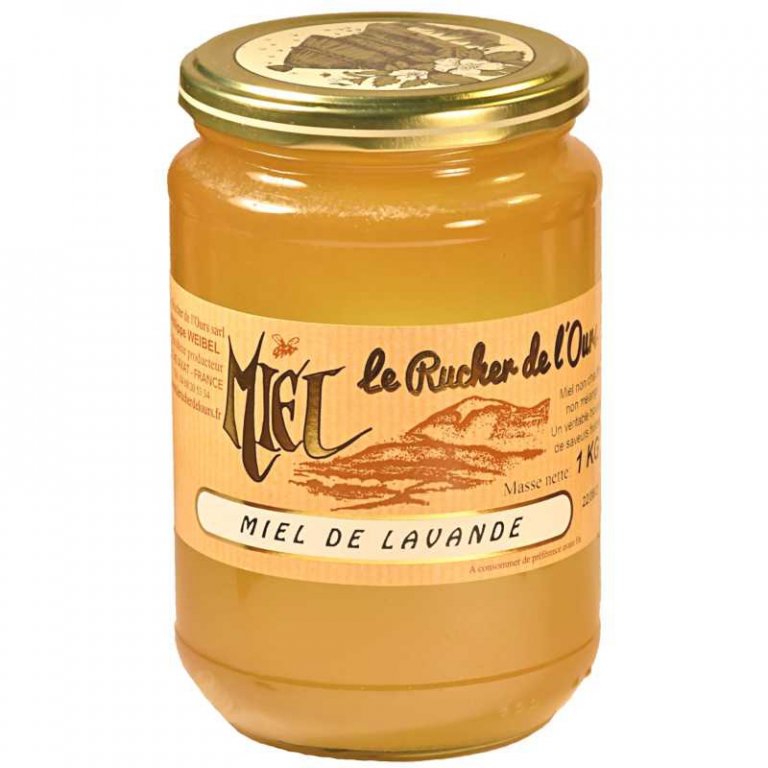 Miel de Lavande, récolté dans la région Provence-Alpes-Côte d'Azur
