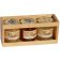 Wooden Crate with 3 jars